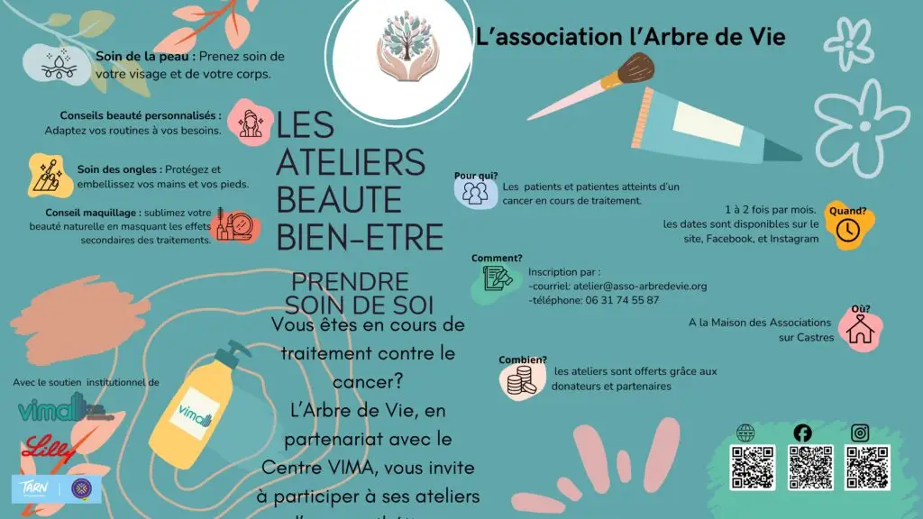 affiche TV horizontale onco esthetique